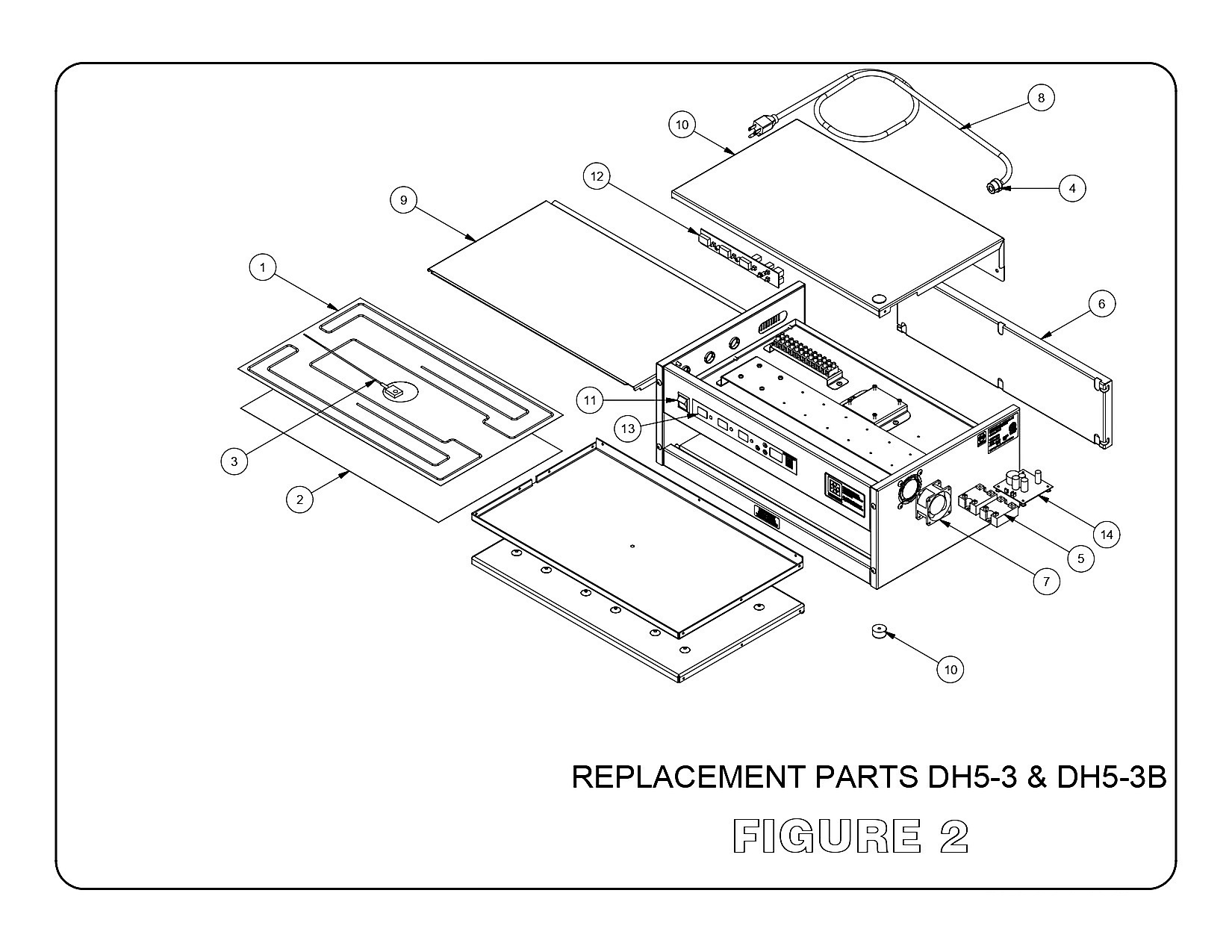 REPLACEMENT PARTS DH5-3 & DH5-3B