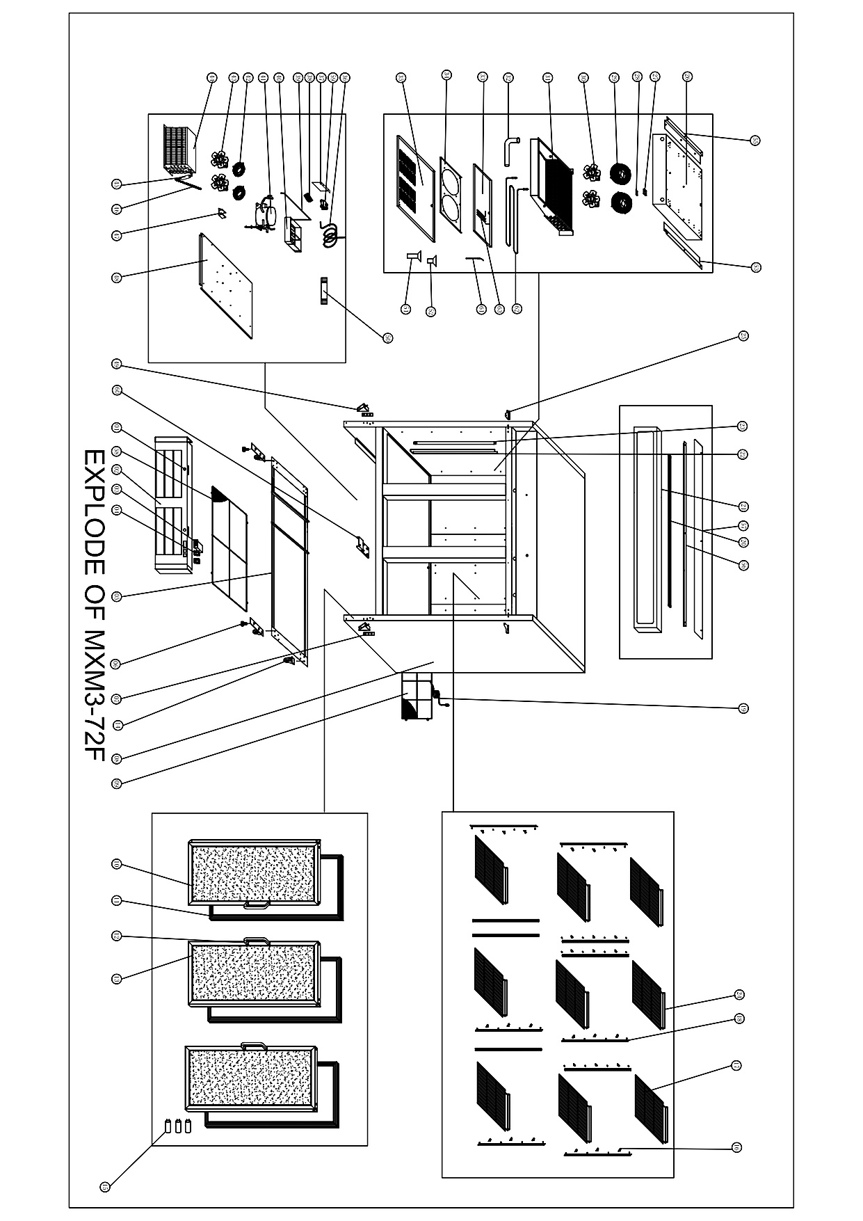 SPARE PARTS LIST OF MXM3-72F