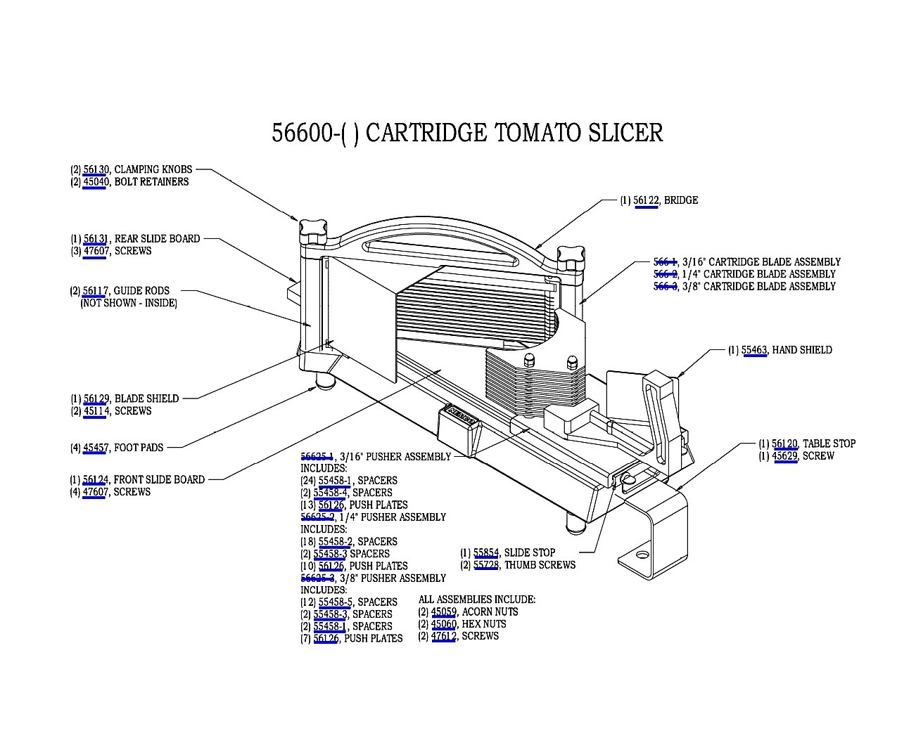 56600-CARTRIDAGE TOMATO SLICER