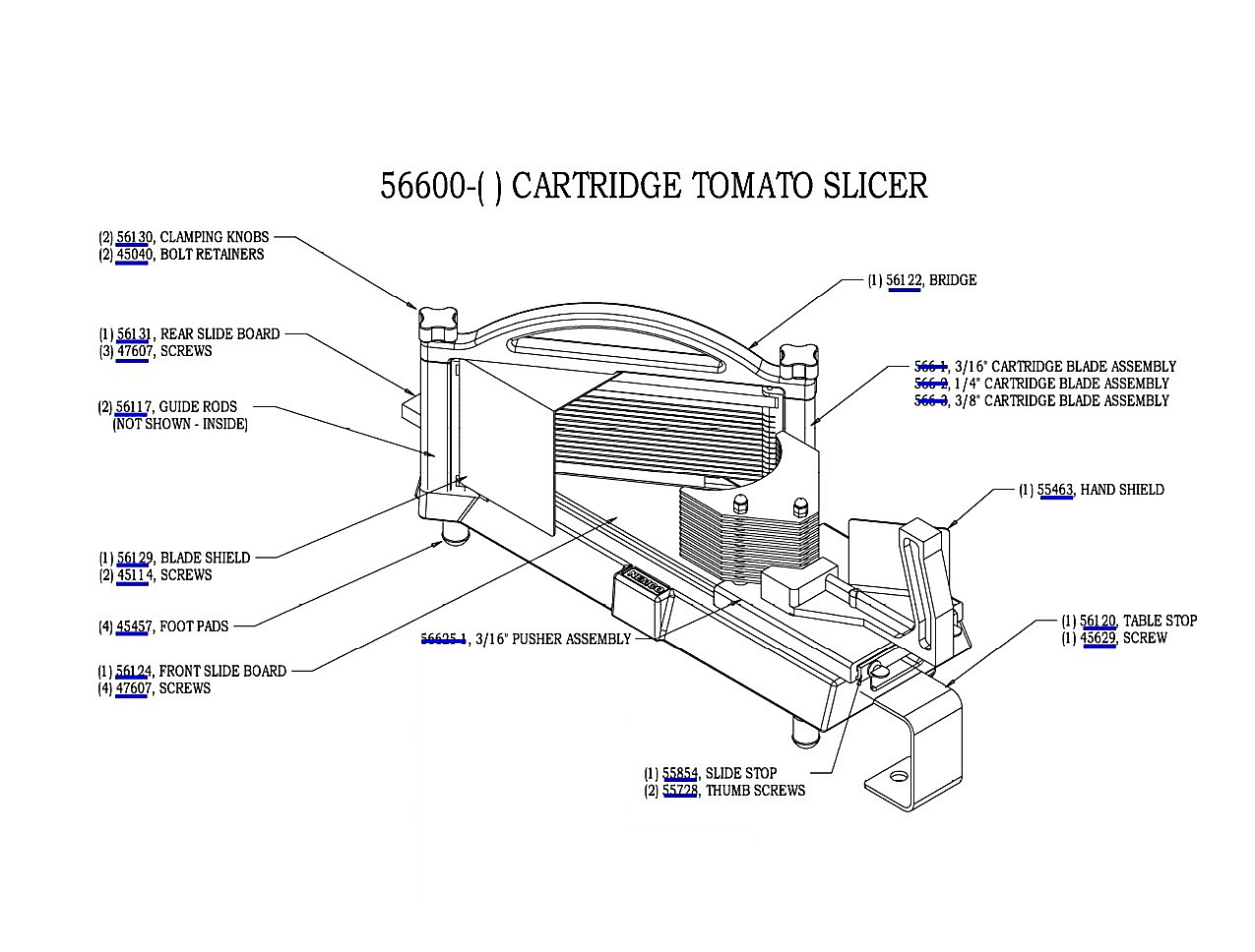 CARTRIDGE TOMATO SLICER