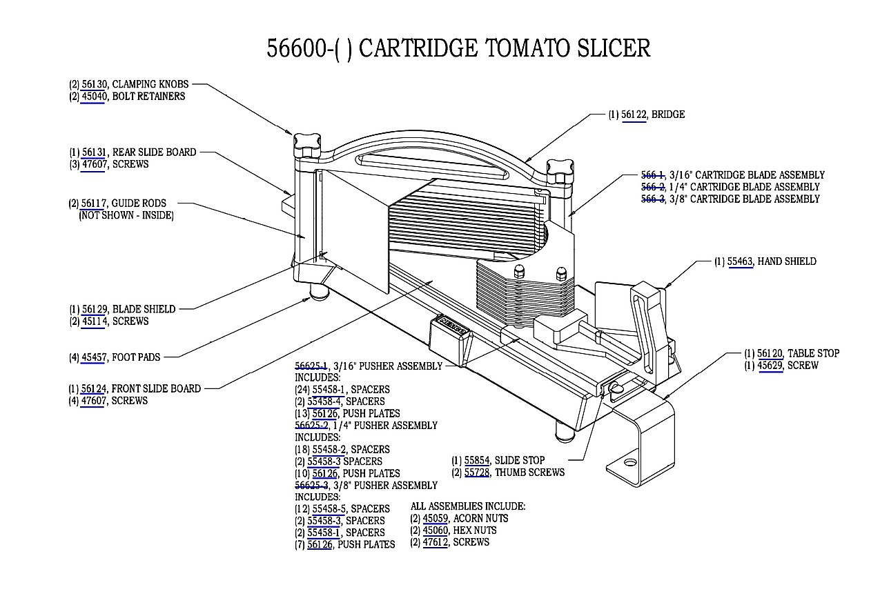 Cartridge Tomato Slicer