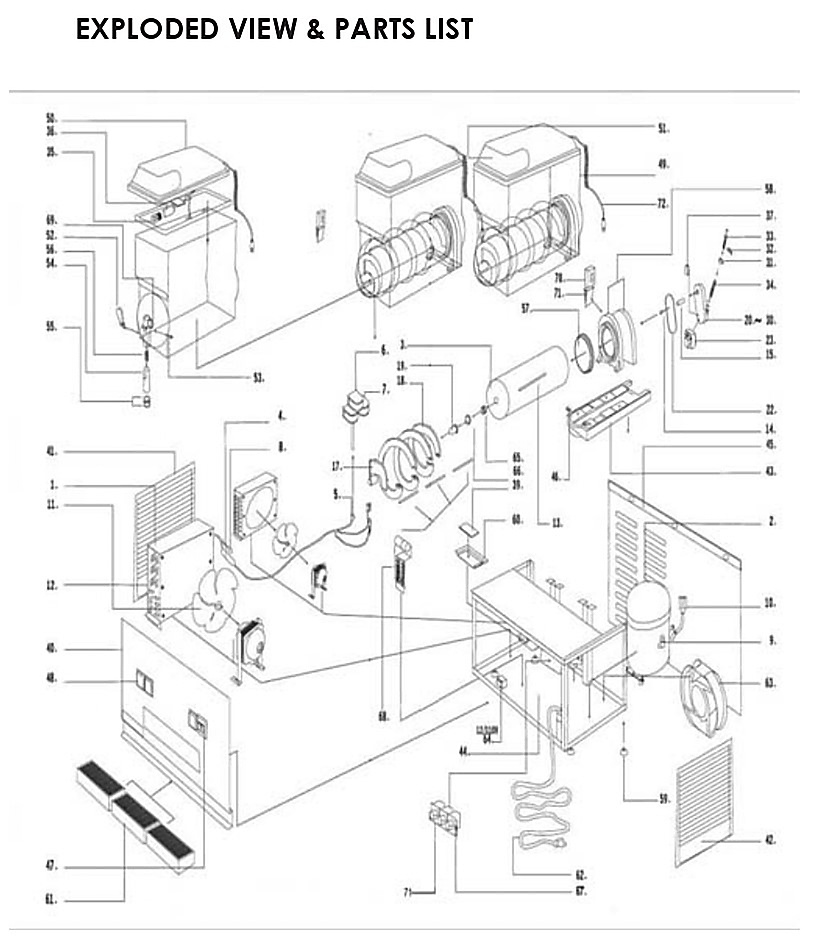 EXPLODED VIEW & PARTS LIST