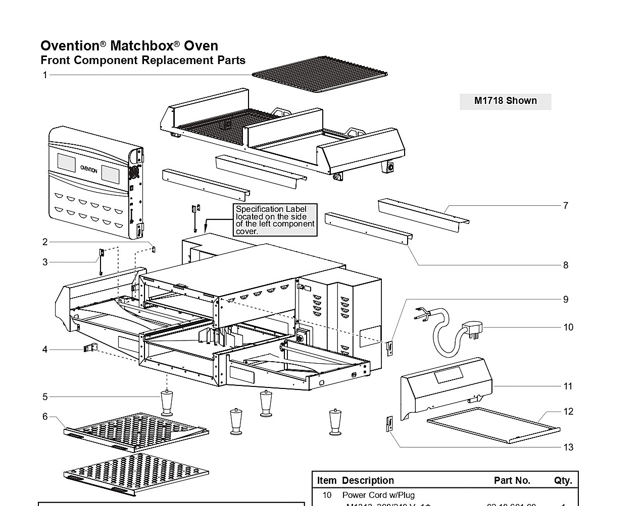 Front Component Replacement Parts