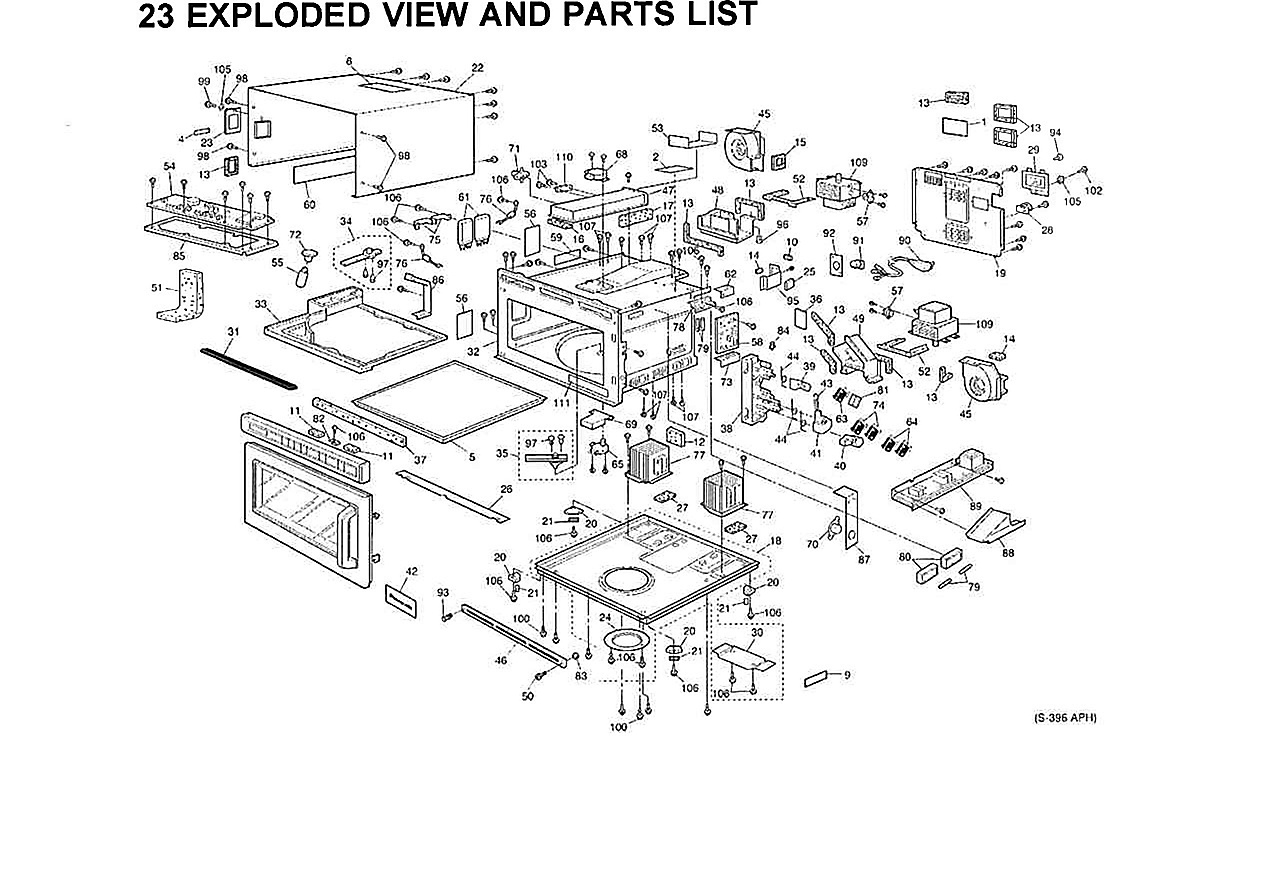 EXPLODED VIEW AND PARTS LIST