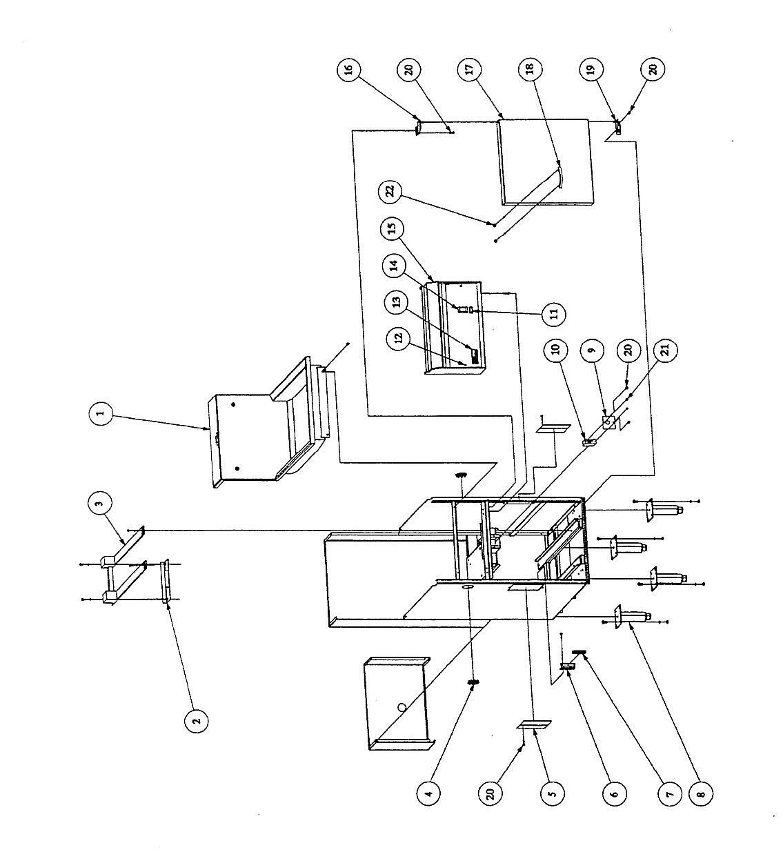 Frame-Cabinet/ Electrical Assemblies With Components