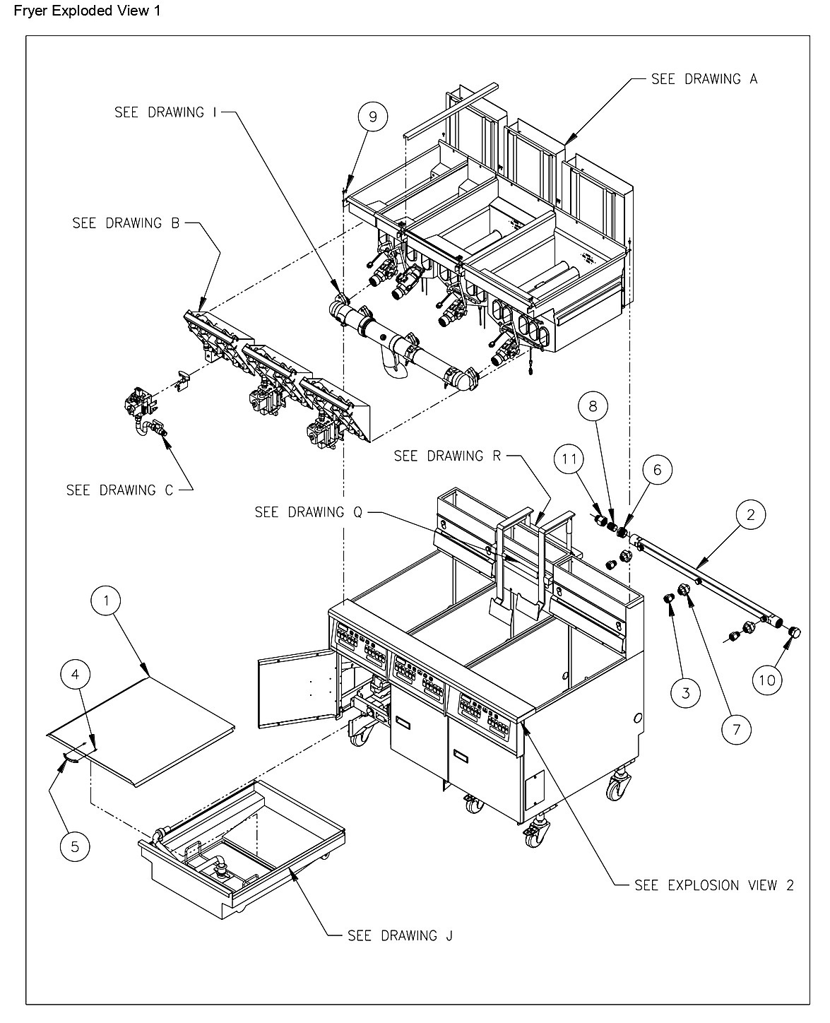 Fryer Exploded View 1