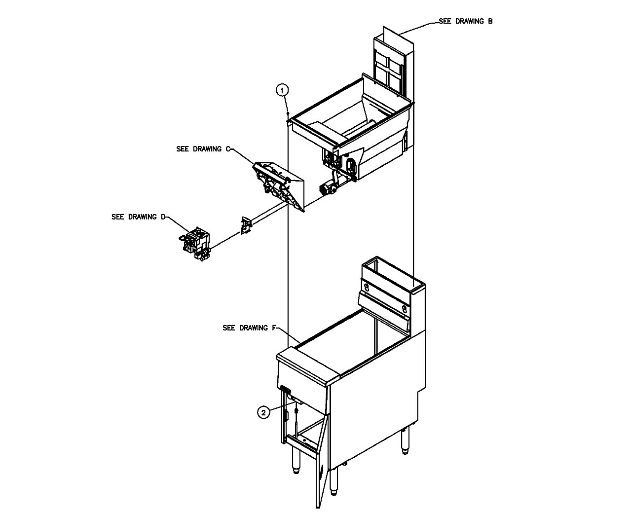 Fryer Exploded Parts List/View