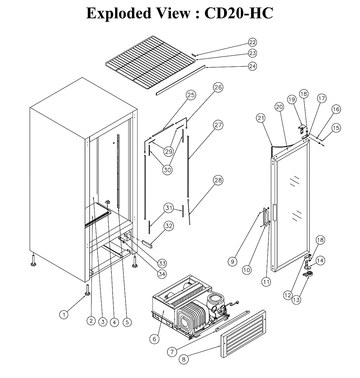Exploded View : CD20-HC