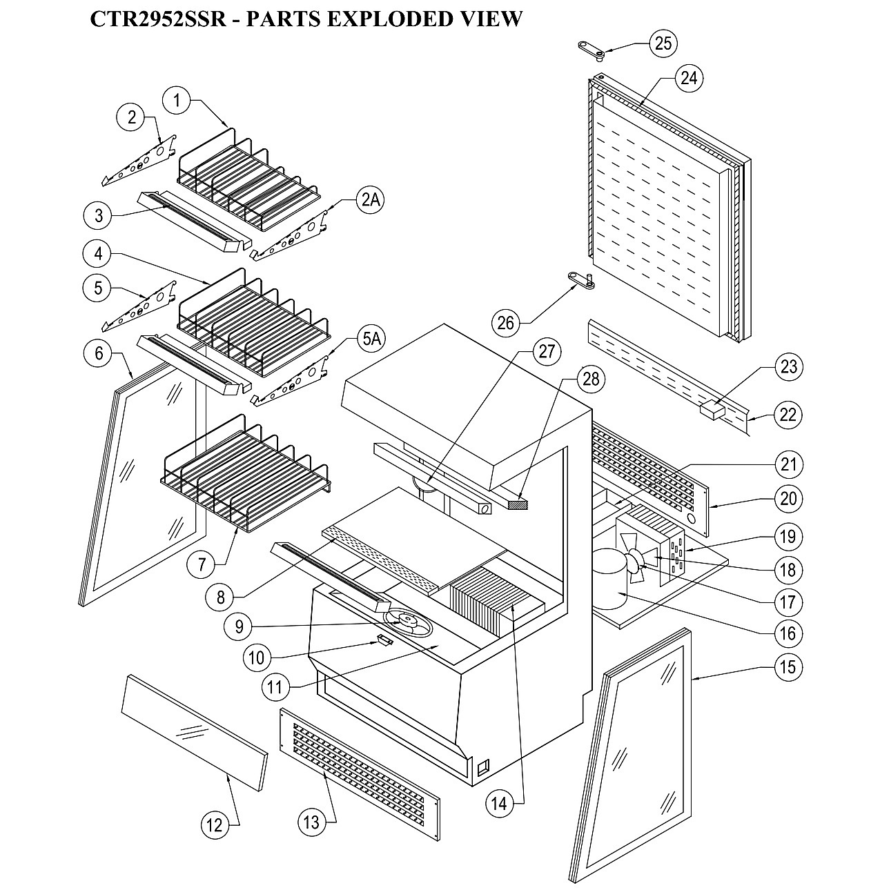 CTR2952SSR - PARTS EXPLODED VIEW