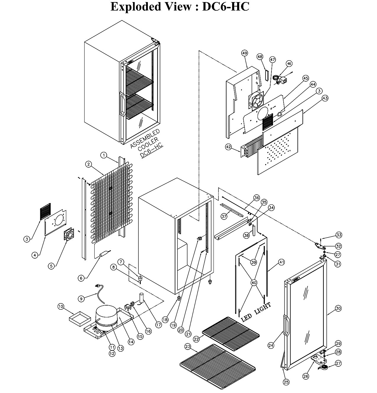 Exploded View:DC6-HC