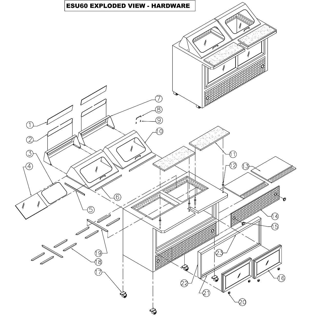 ESU60 EXPLODED VIEW-HARDWARE