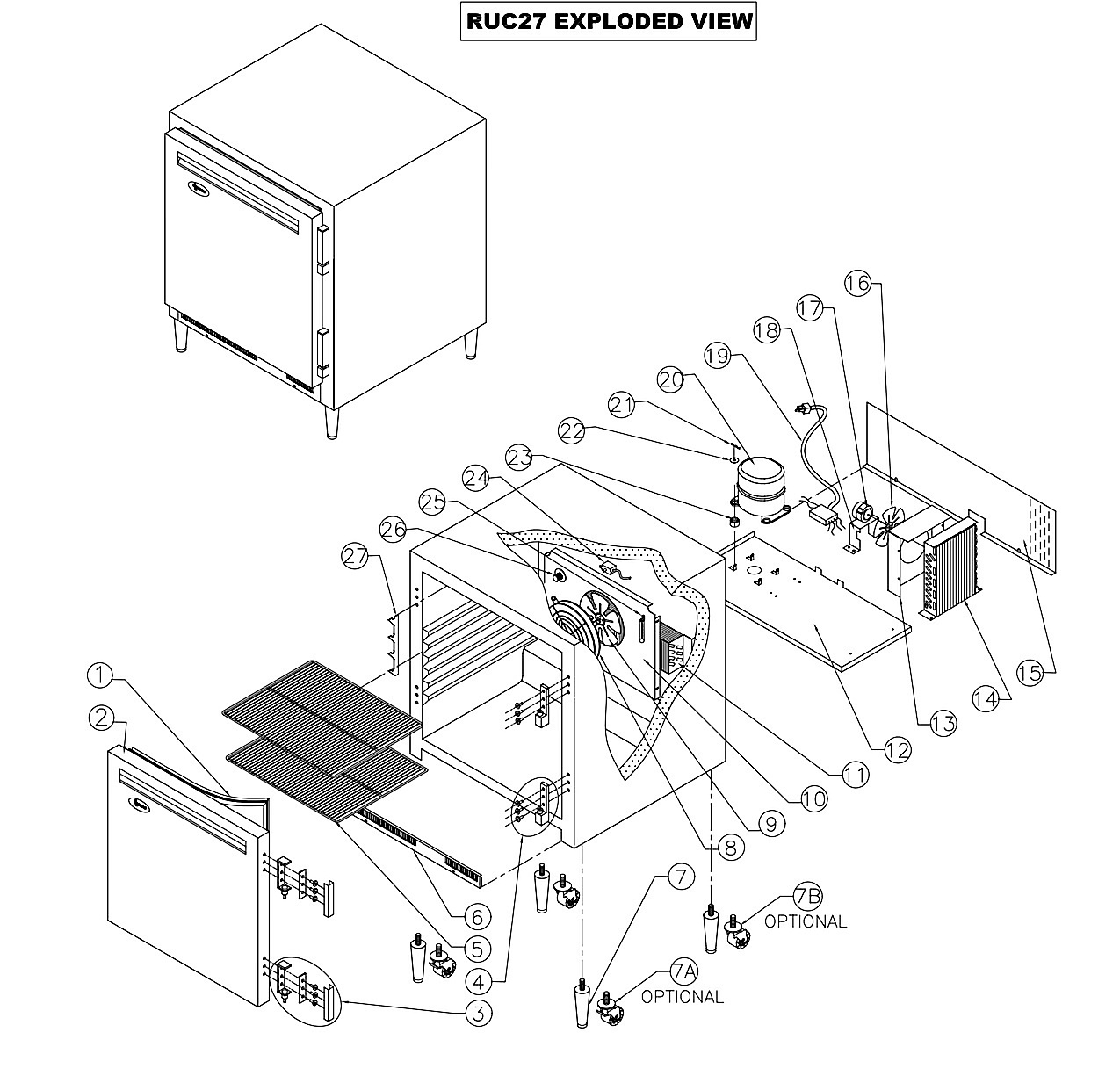 RUC27 EXPLODED VIEW