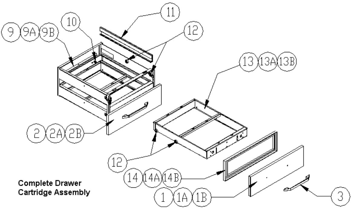 20105SCF Complete Drawer Cartridge Assembly