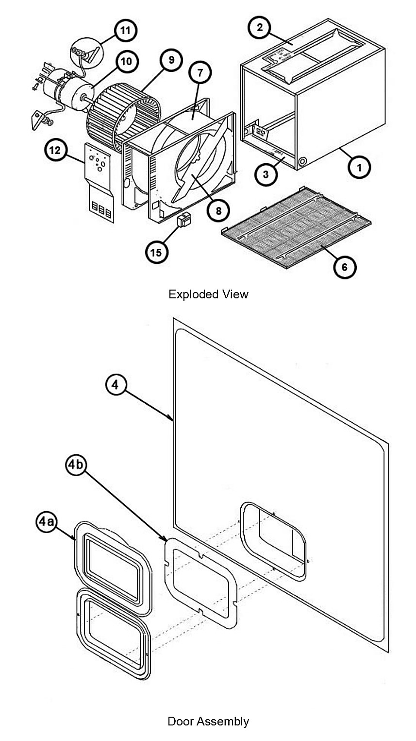 Exploded View / Door Assembly