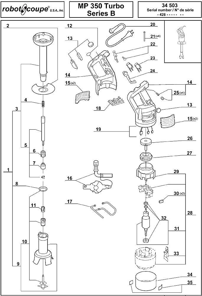 Robot Coupe MP350 Turbo Series B