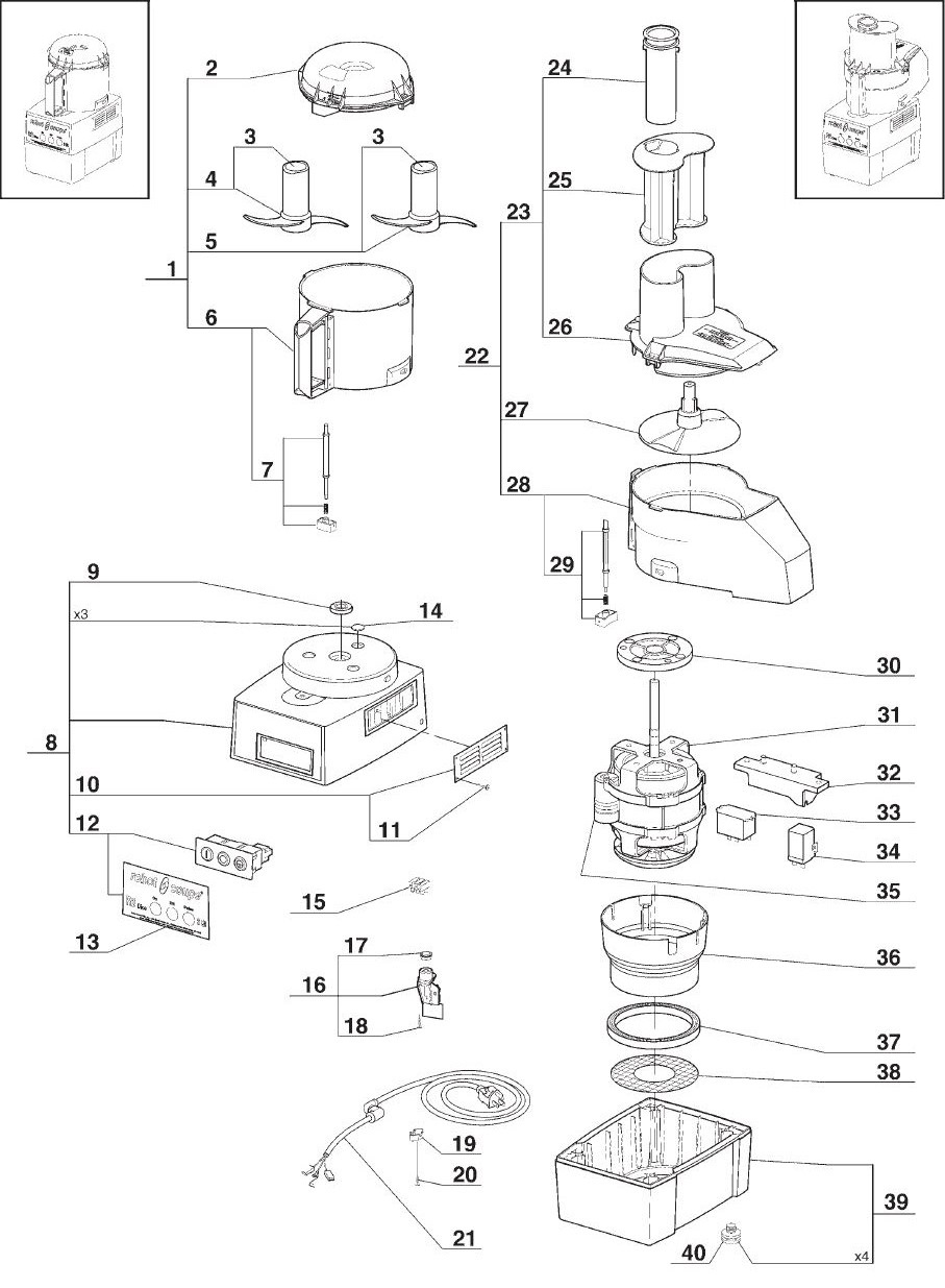 thumbnail image 2 of Genuine Robot Coupe 501683 Start Relay For R2 Dice & R2 Ultra Dice Food Processors 2 of 5