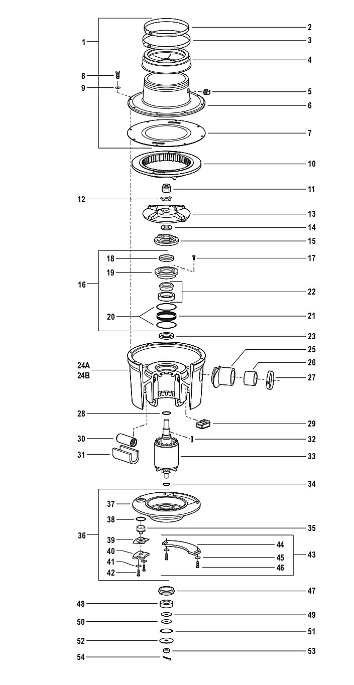 Series J Disposer Parts Breakdown