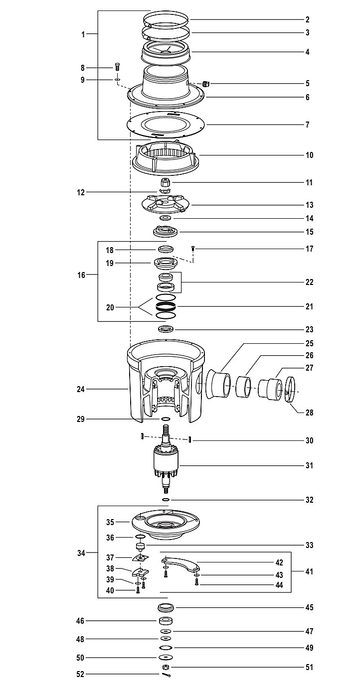 Series J Disposer Parts Breakdown