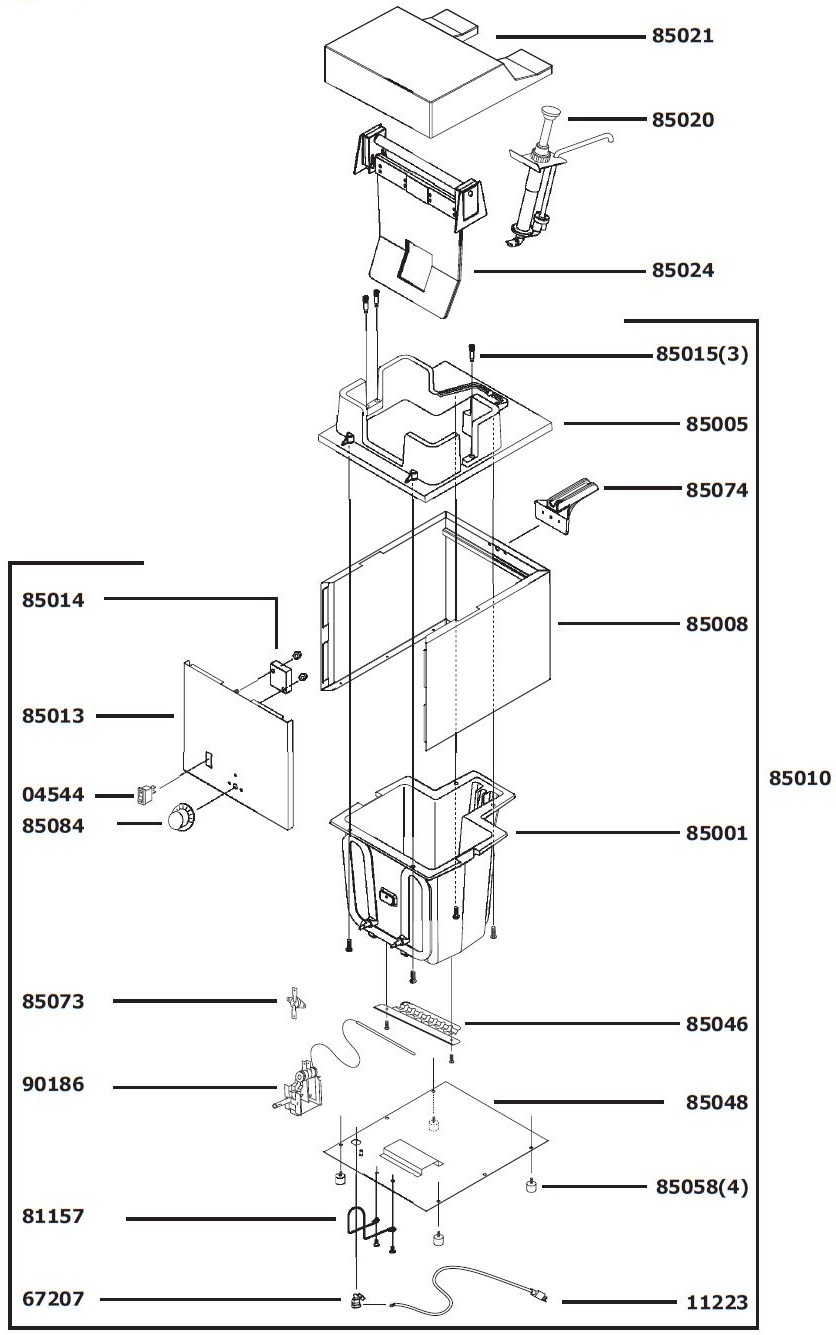 85000 Parts List