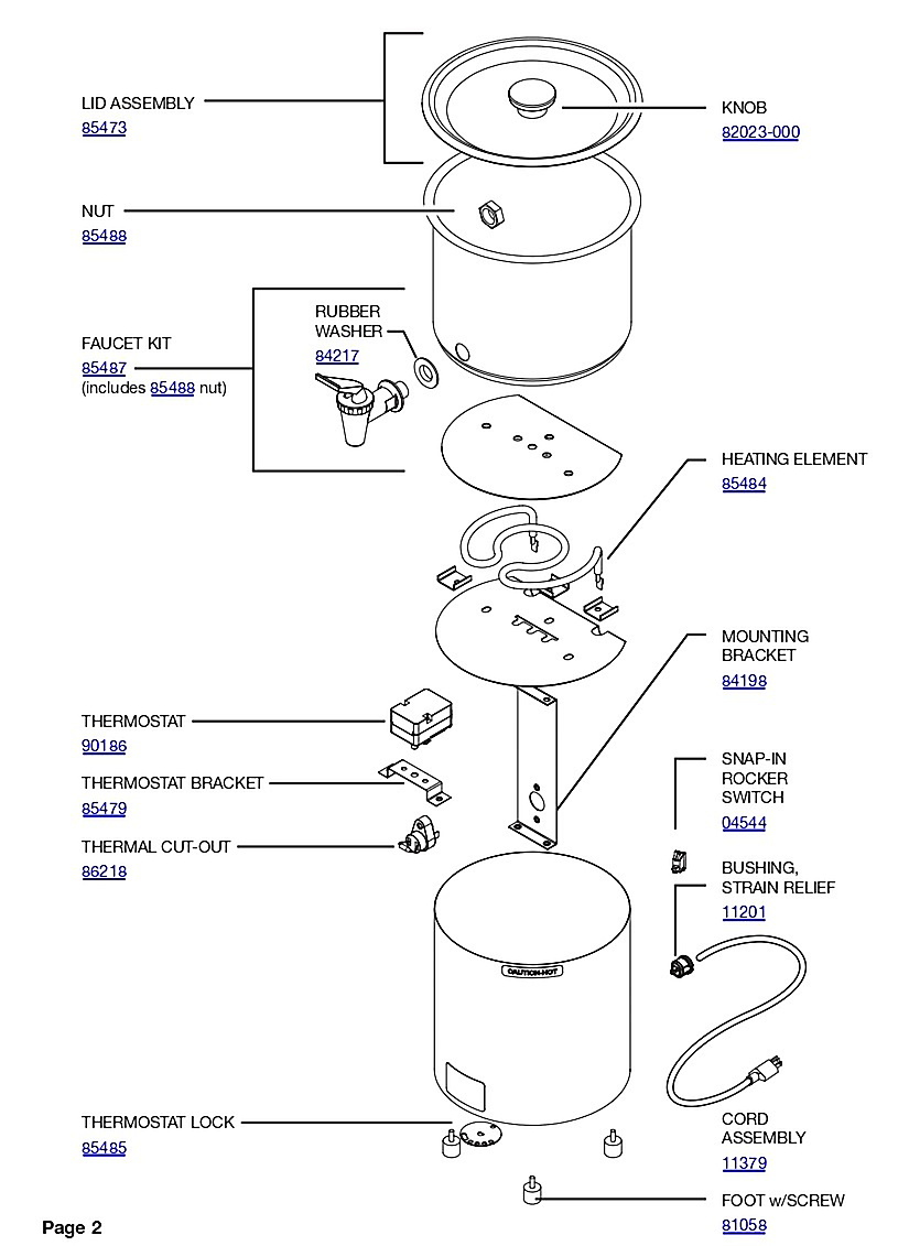 PARTS FOR 85503