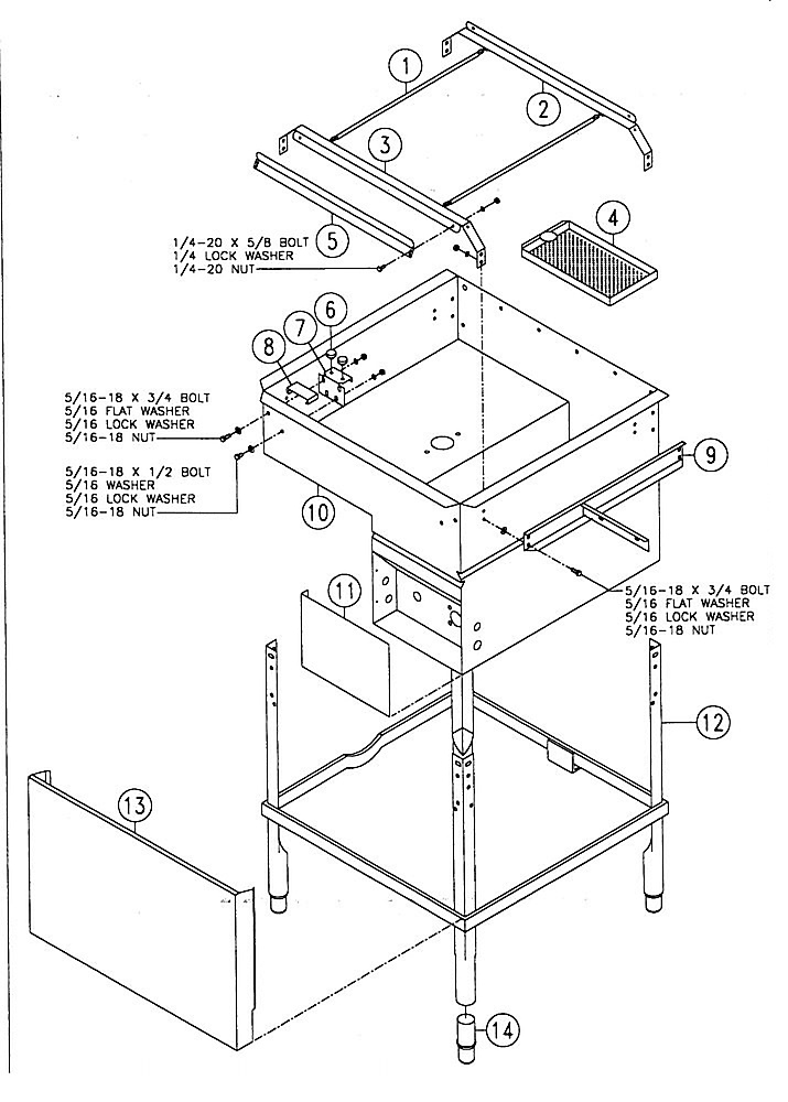Tracks, Tank & Frame Assembly