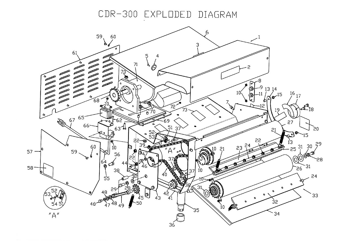 CDR-300 EXPLODED DIAGRAM