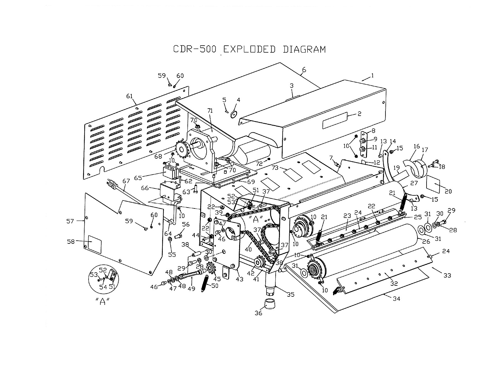 CDR-500 Exploded Diagram
