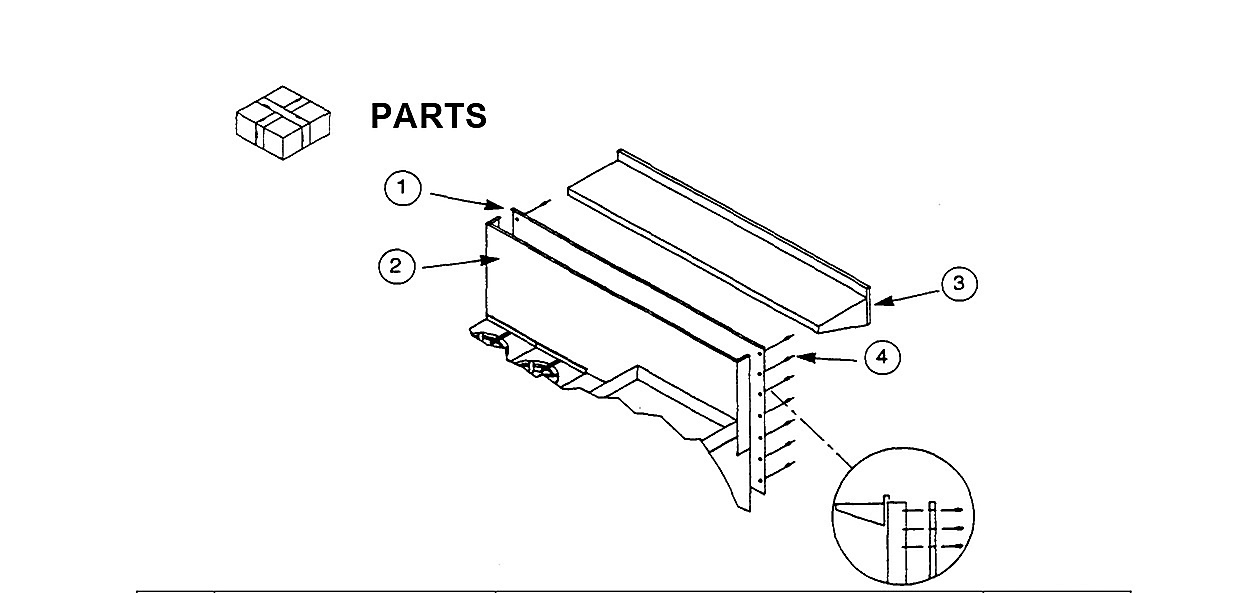 SHELF & SPLASHER 60-3/4" WIDE RANGE