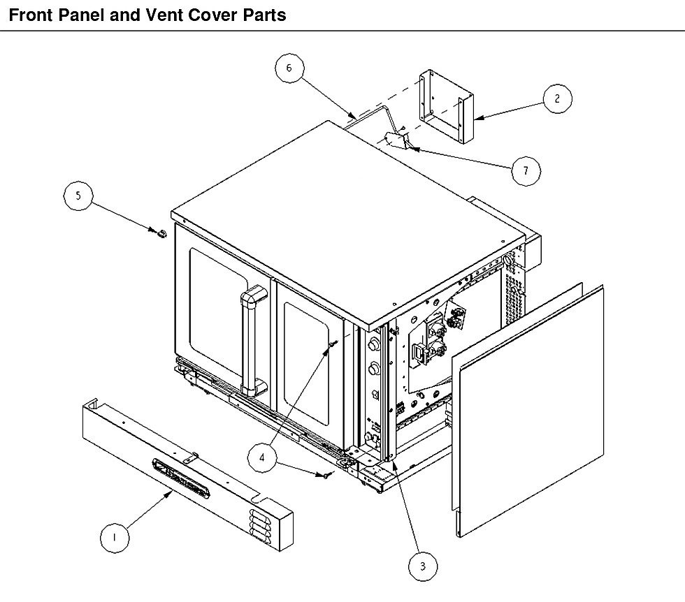 Front Panel and Vent Cover Parts
