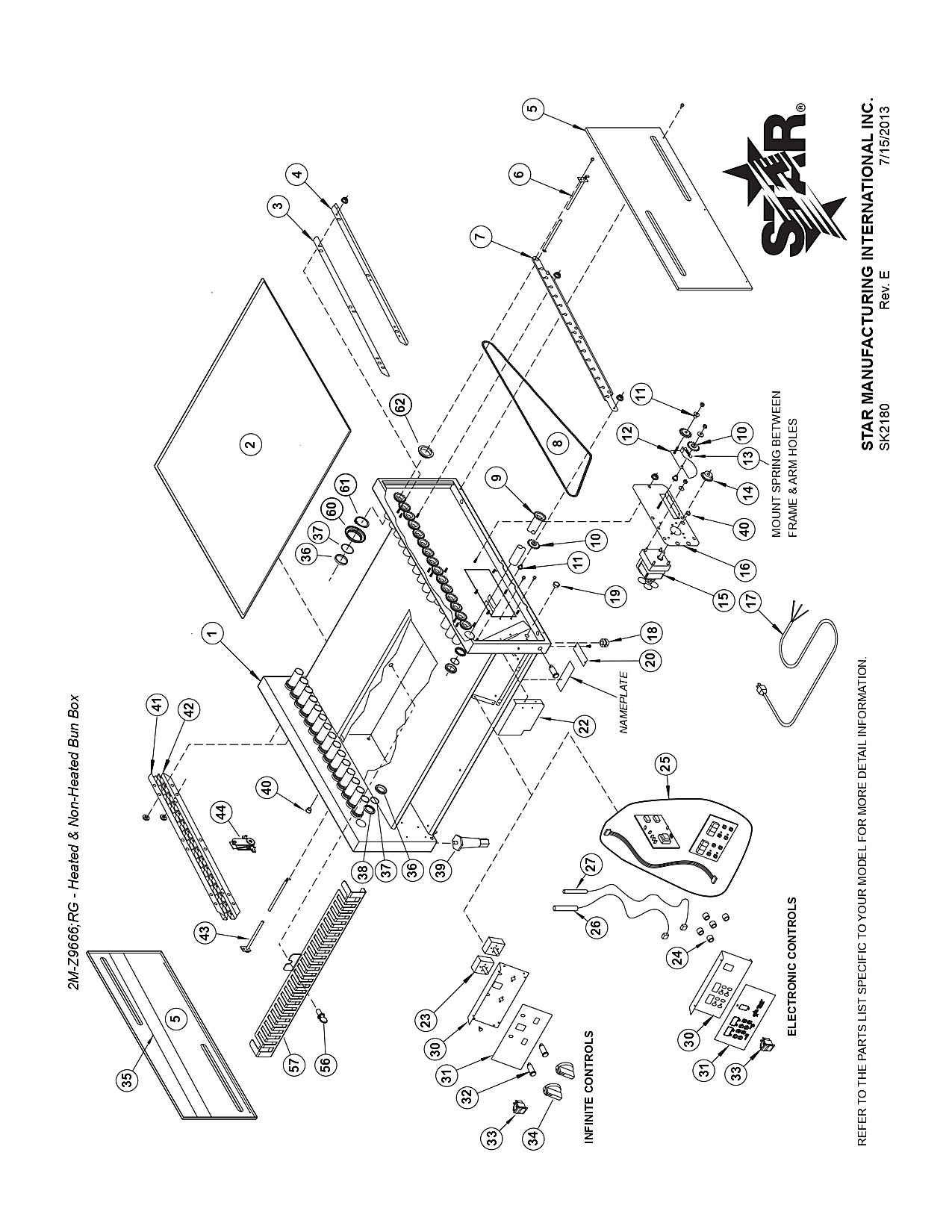 2M-Z9666;RG - Heated & Non-Heated Bun Box