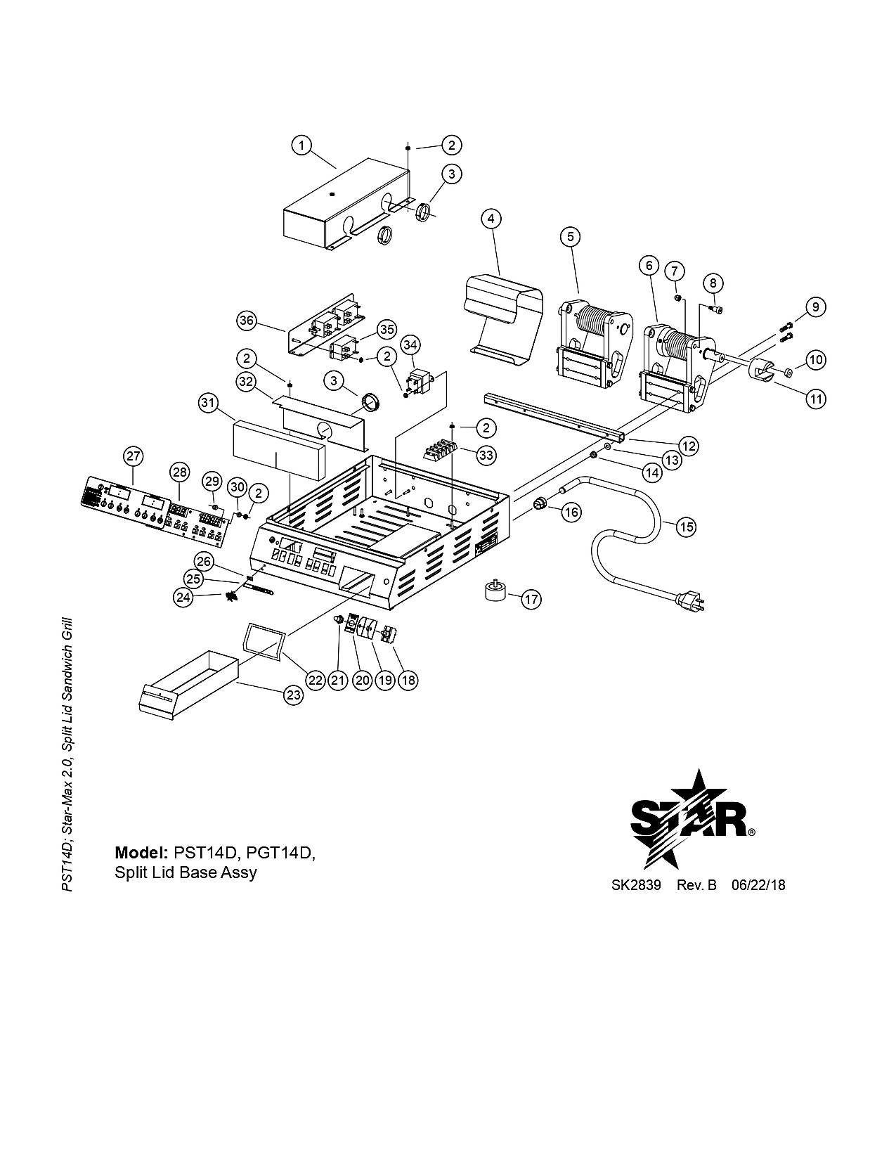 Split Lid Base Assy