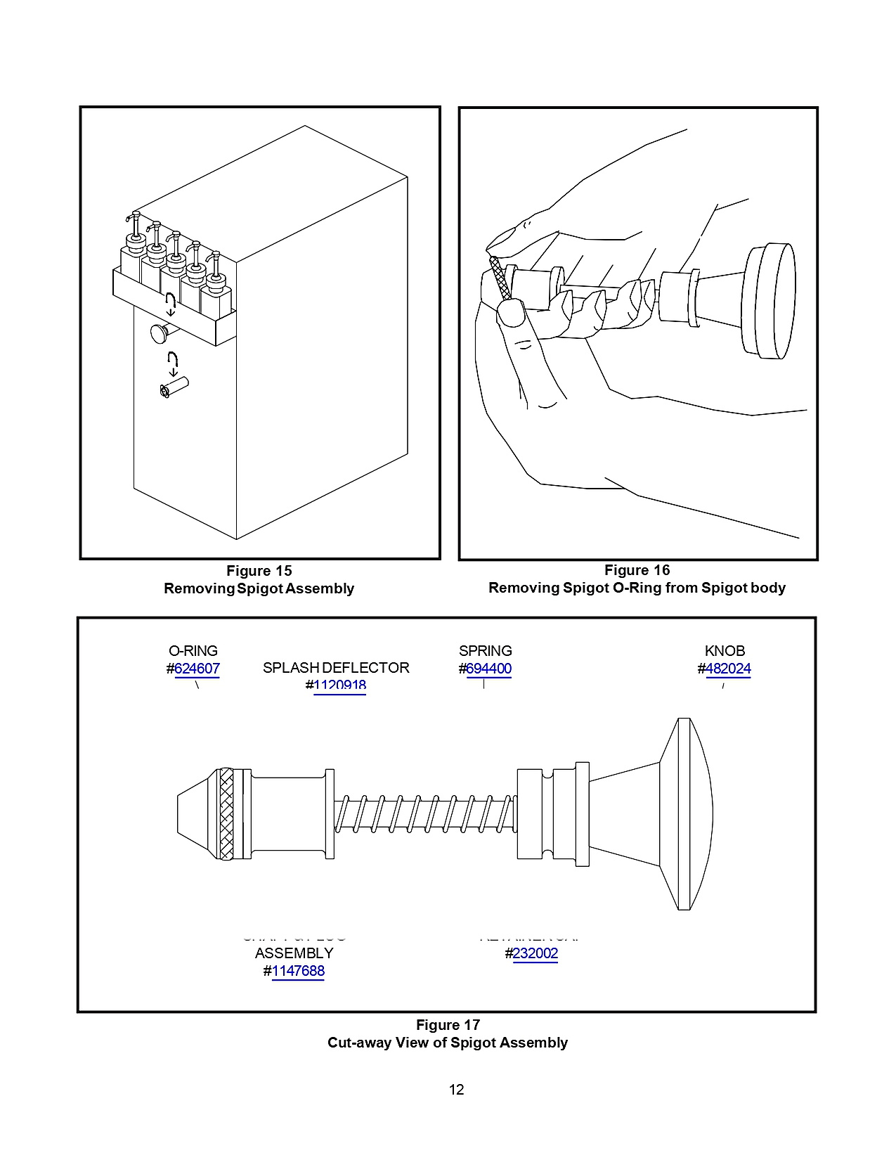 Cut-away View of Spigot Assembly