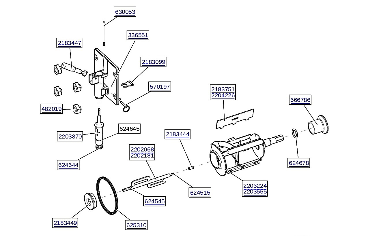 AUGER SHAFT AND FACEPLATE PARTS