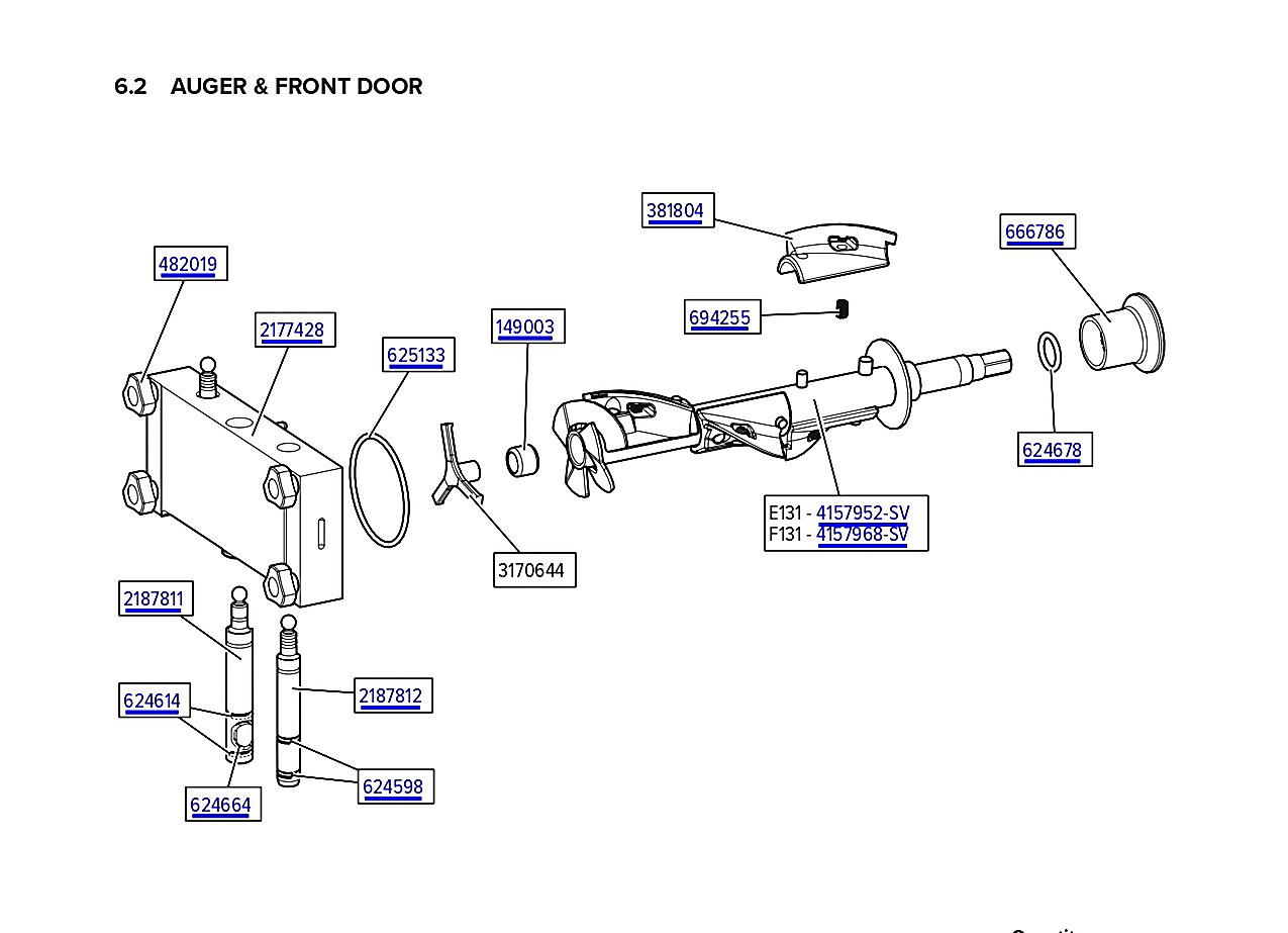 AUGER & FRONT DOOR