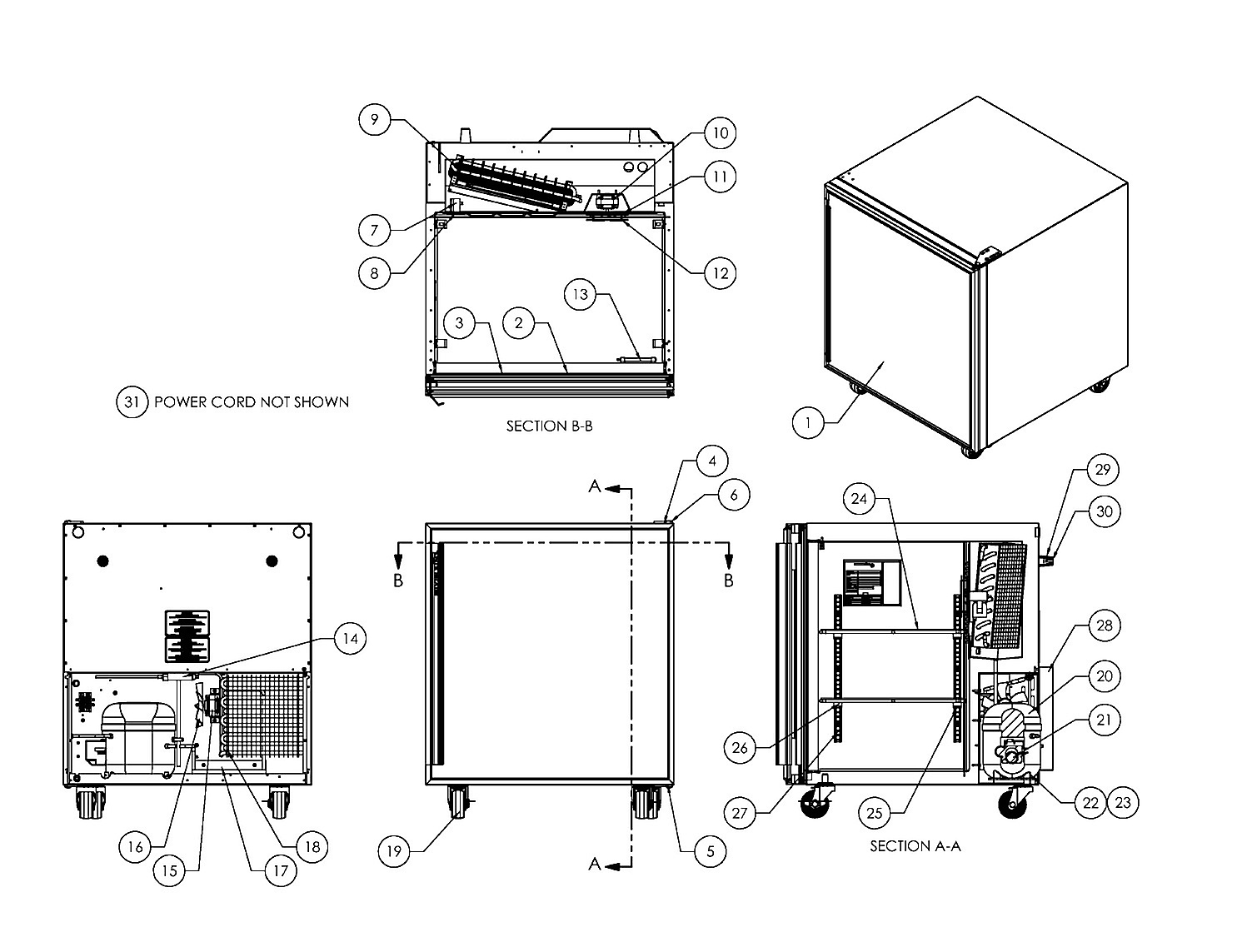 REPLACEMENT PARTS LIST - SKTTR7F