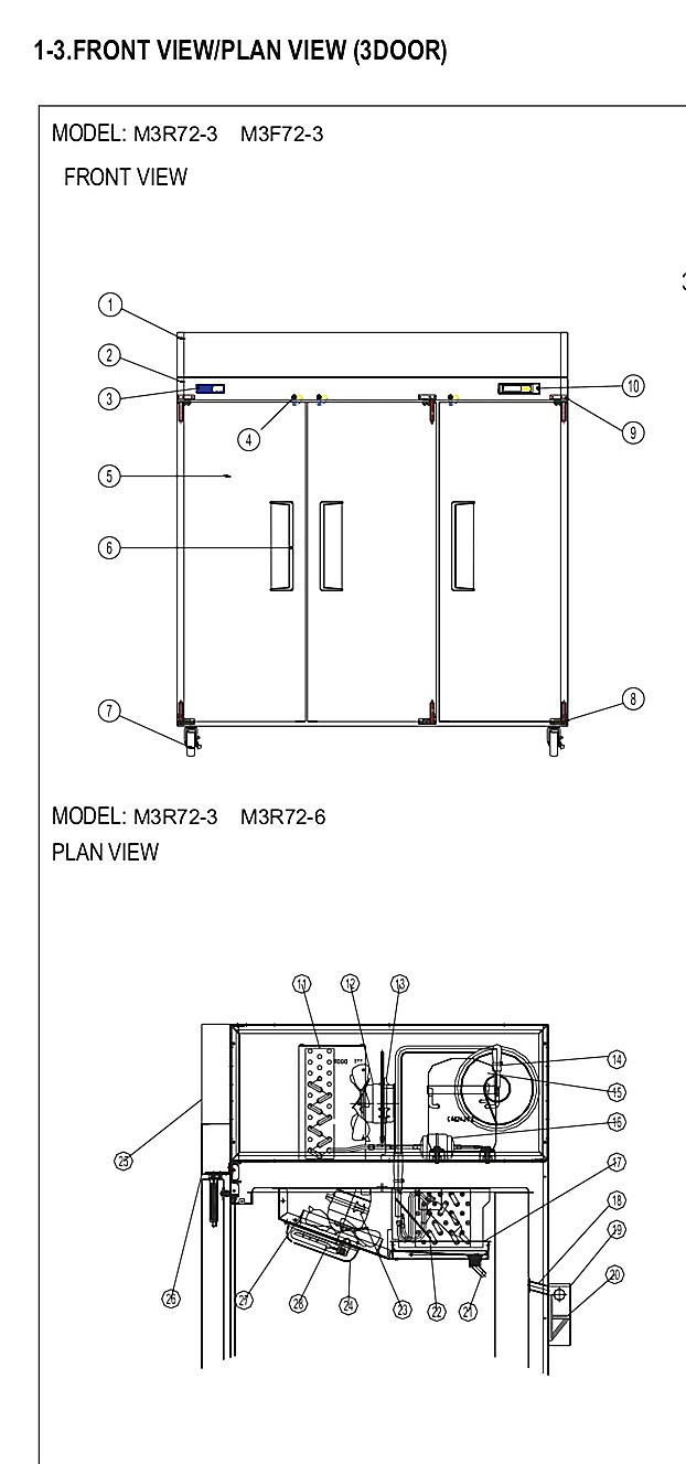 FRONT VIEW/PLAN VIEW (3DOOR) - 1