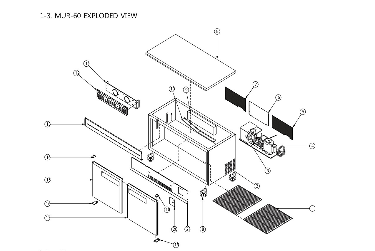 MUR-60 EXPLODED VIEW