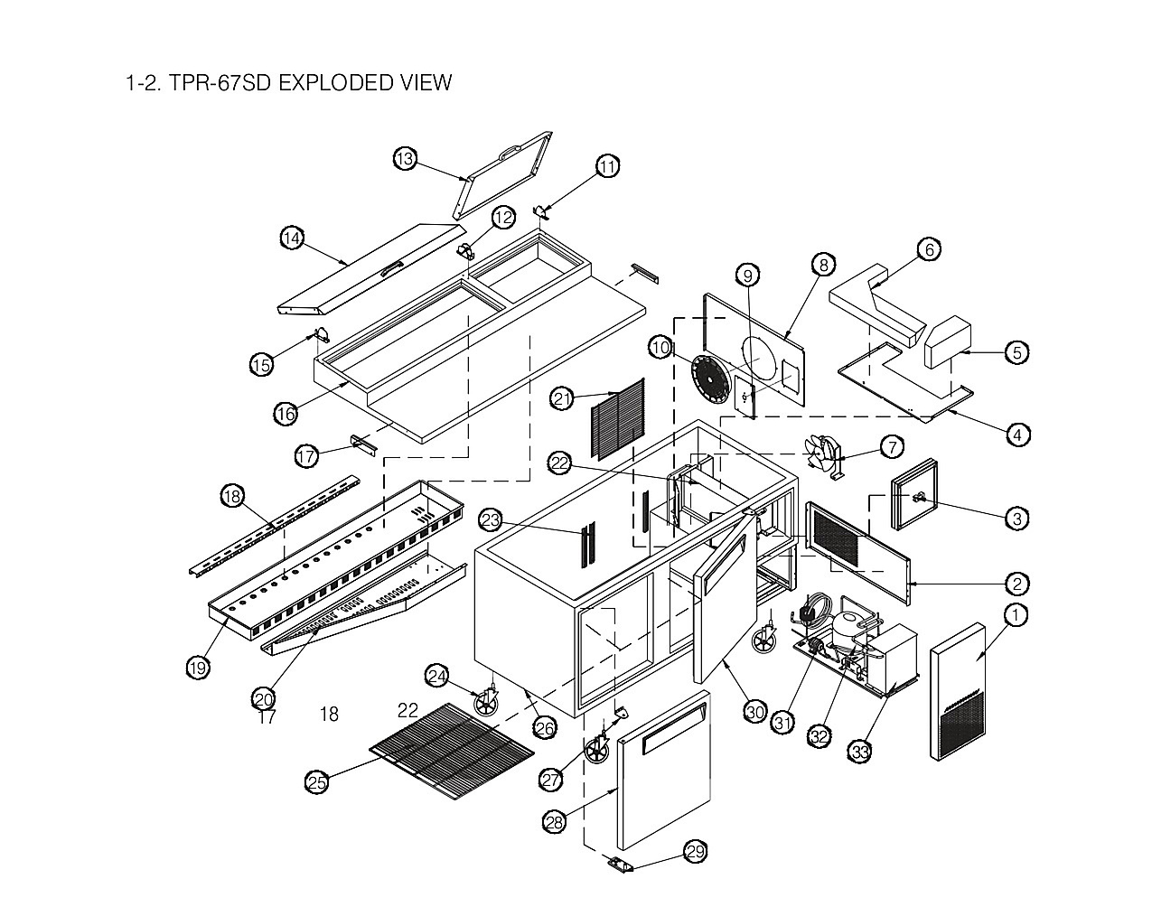 TPR-67SD EXPLODED VIEW