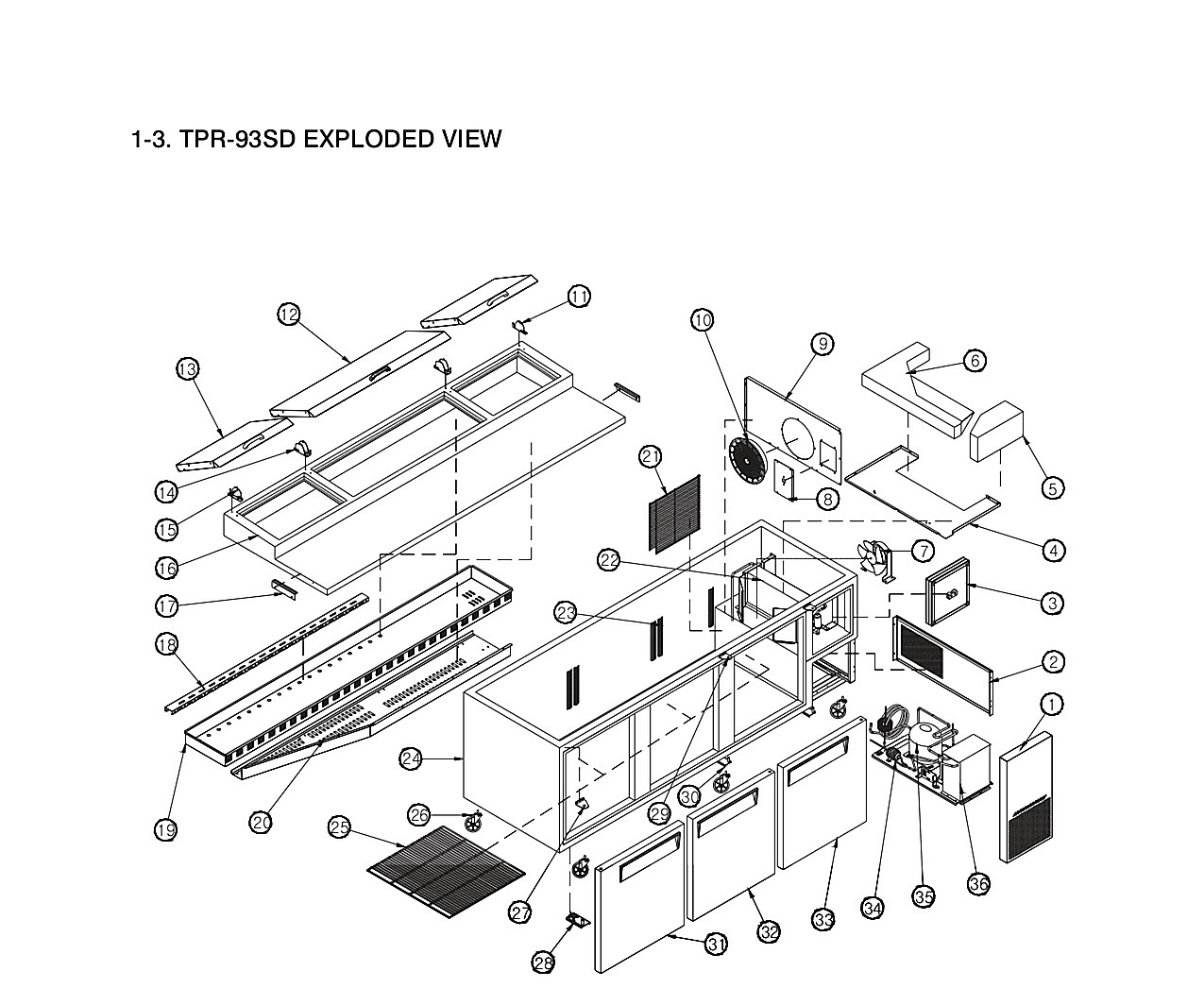 TPR-93SD EXPLODED VIEW