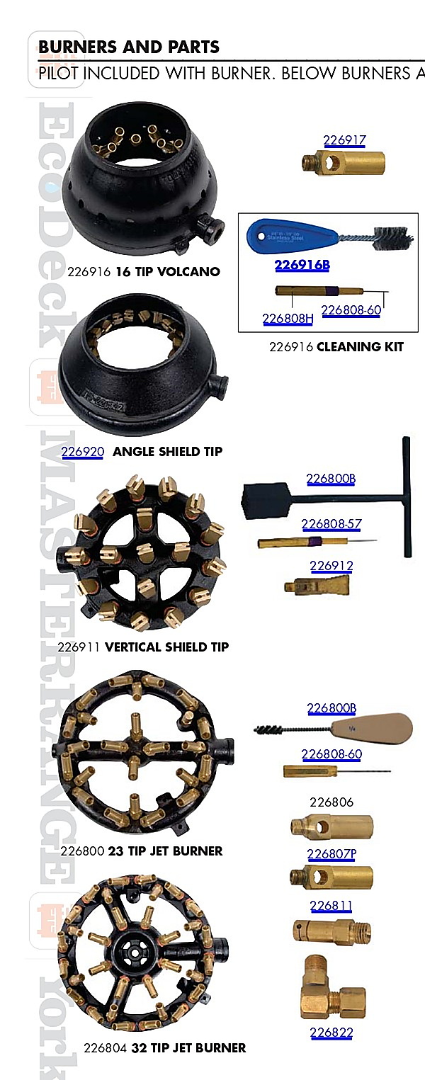 PILOT INCLUDED WITH BURNER.