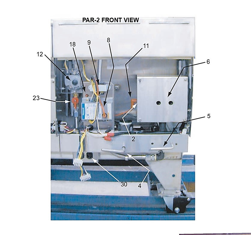 GAS FRYER COMPONENT