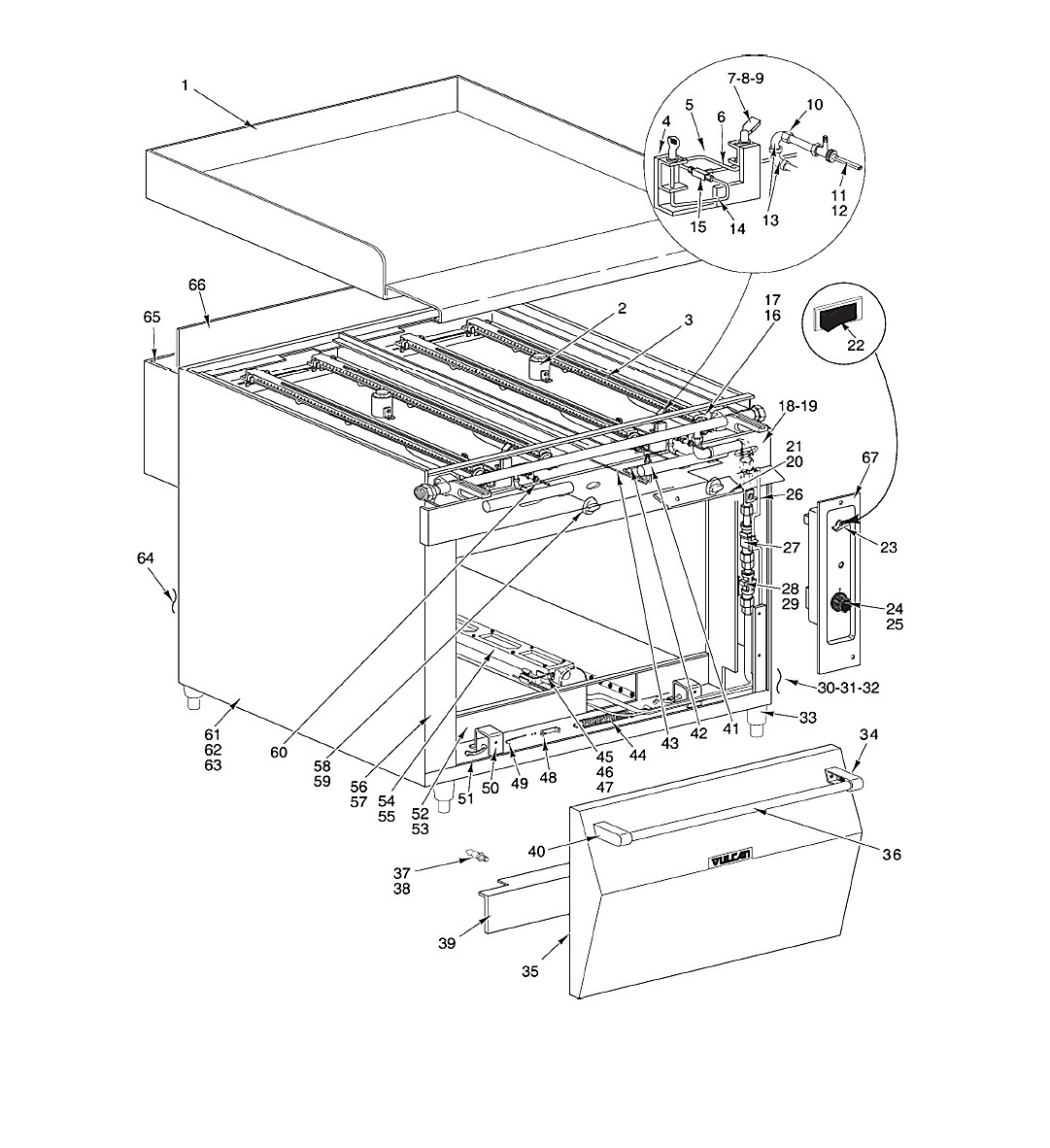 REPLACEMENT PARTS HEAVY DUTY RANGES-1