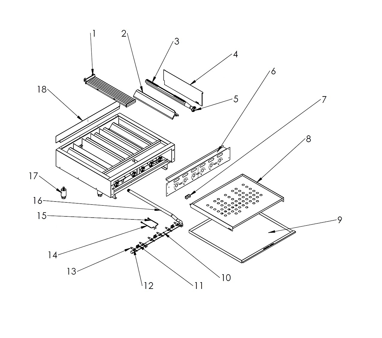 ACB AND VACB GAS CHARBROILERS REV. B REPLACEMENT PARTS