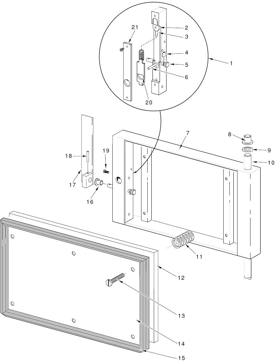 VSX36D Compartment Door