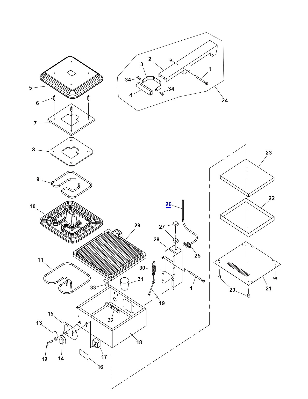 Panini and Flat Plate Style Sandwich Presses