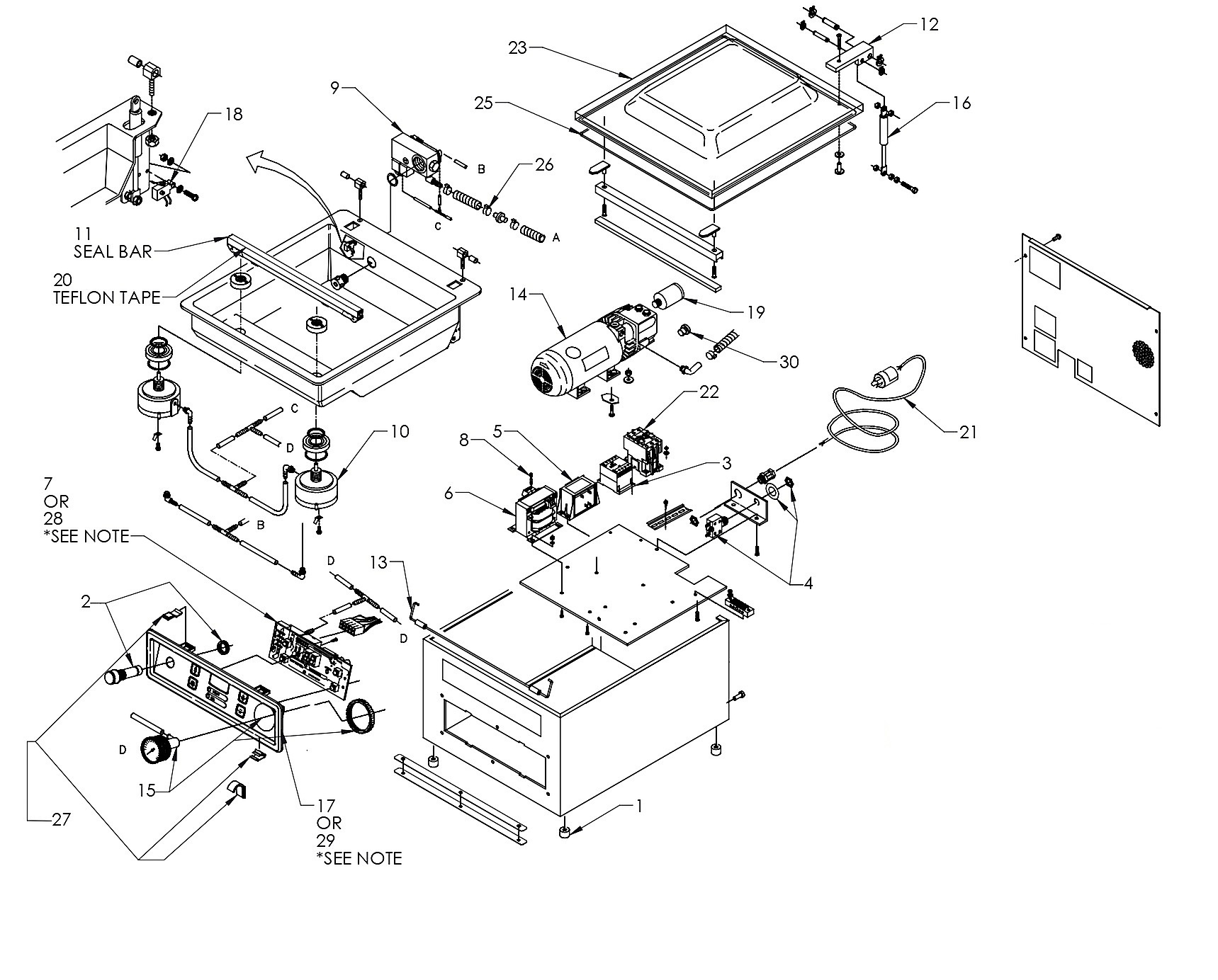 Vacuum Pack Machine, Medium
