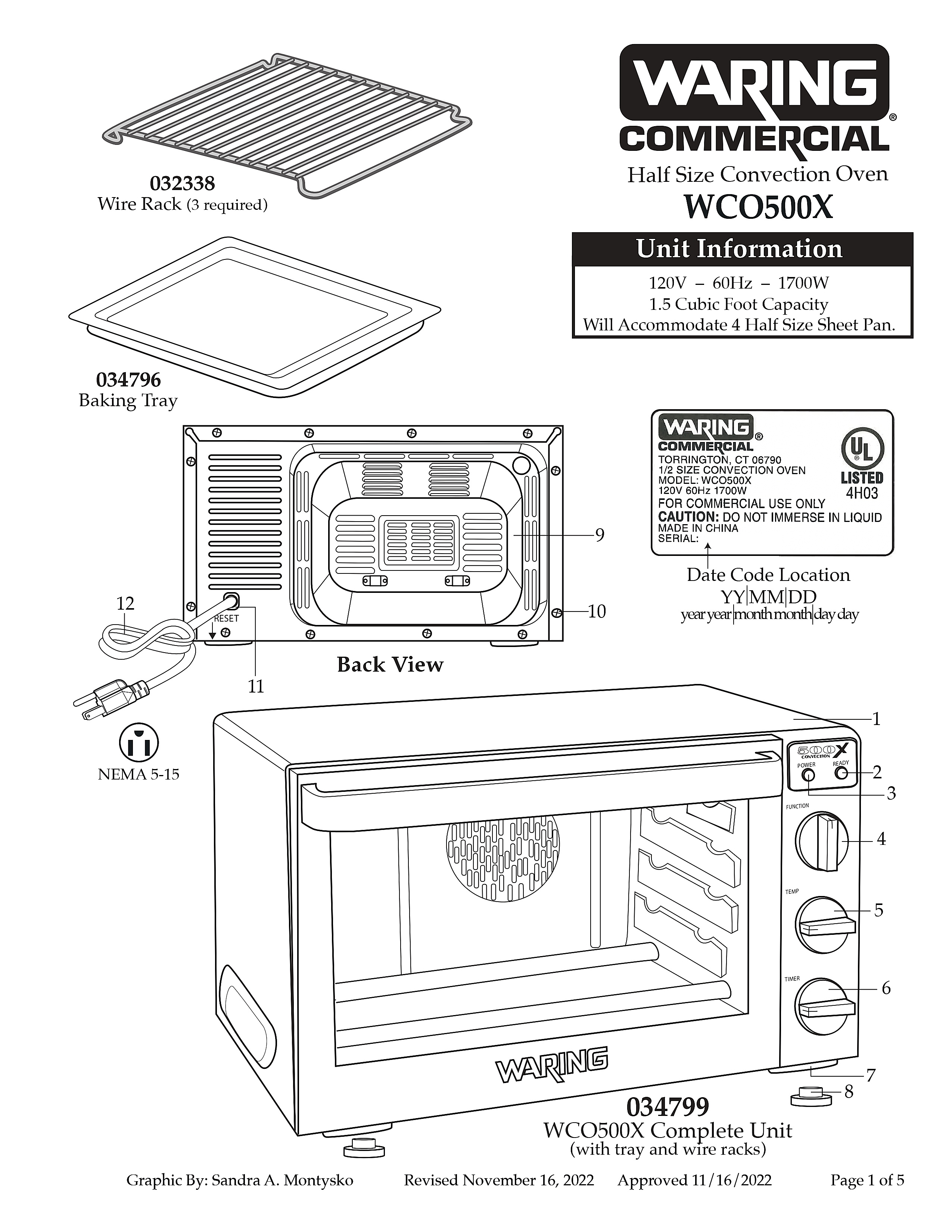 WCO500X Complete Unit