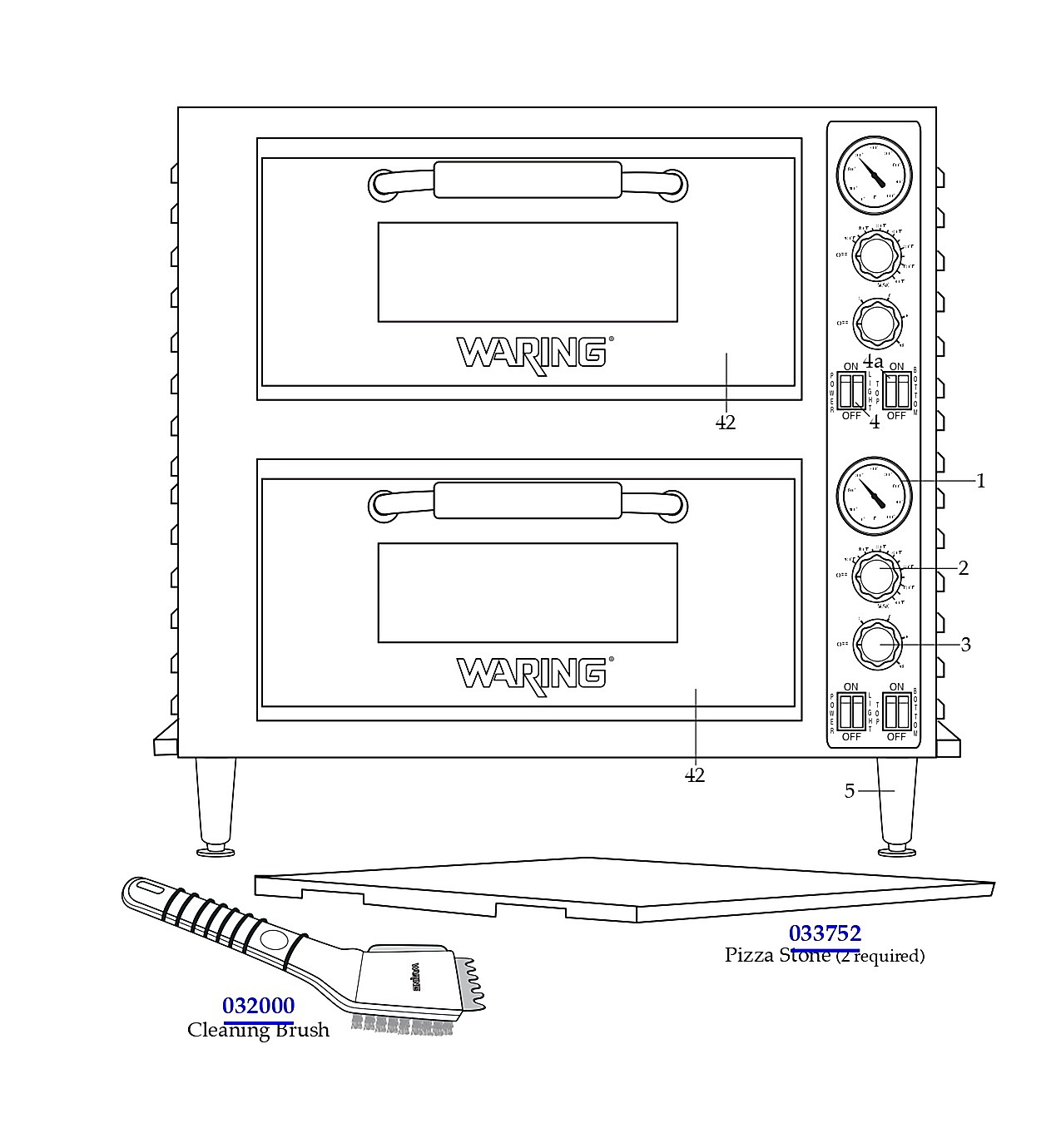 Double Deck Pizza Oven (double door)