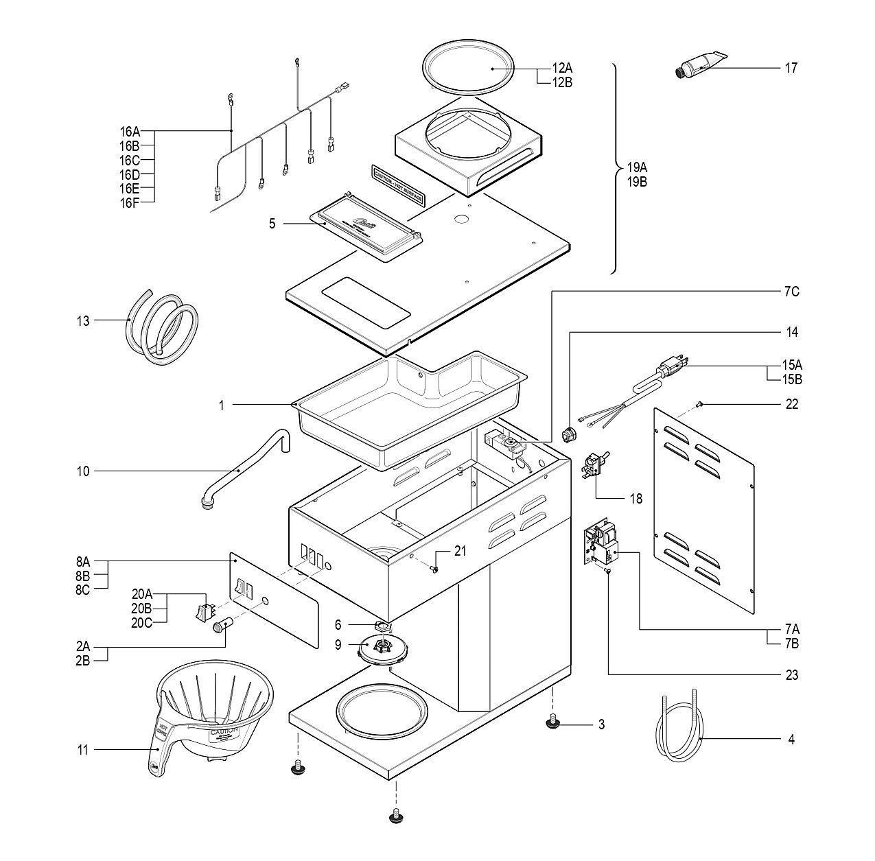 Main Chassis - Parts List