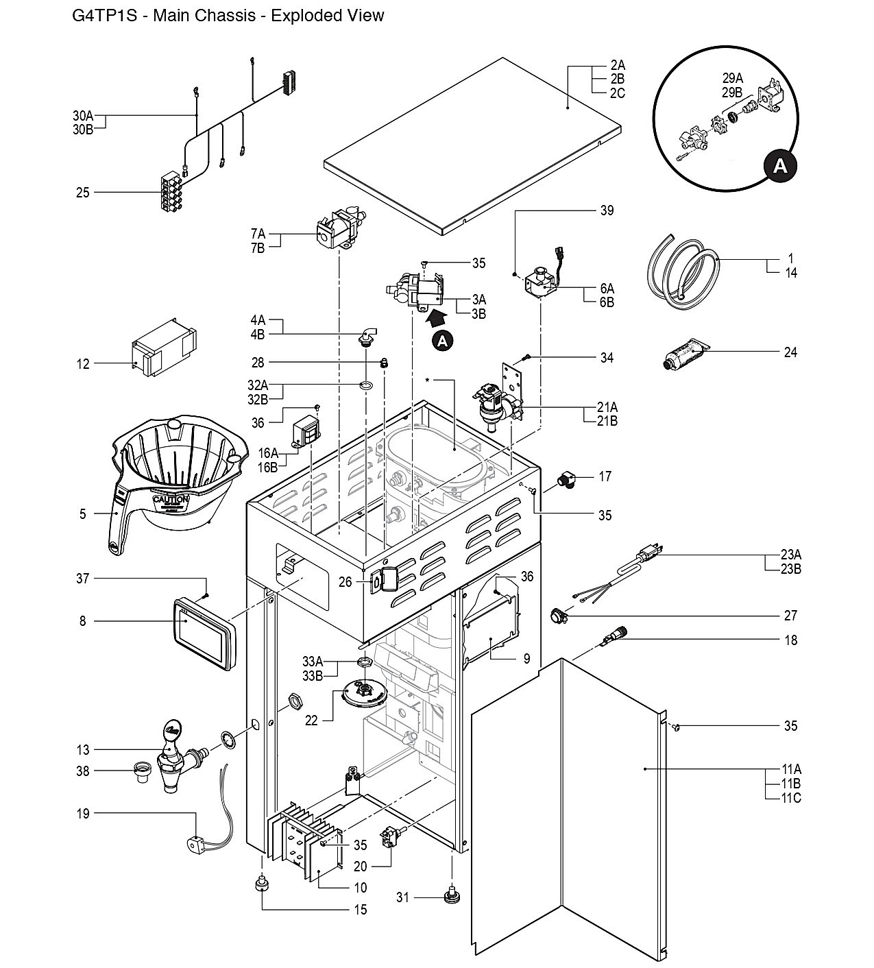 G4TP1S - Main Chassis - Exploded View